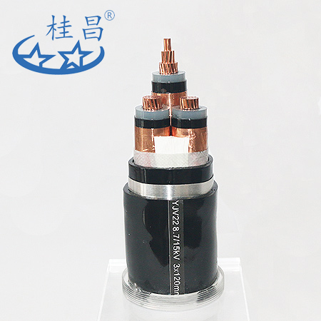 8.7/15kV中压交联聚乙烯绝缘电力电缆